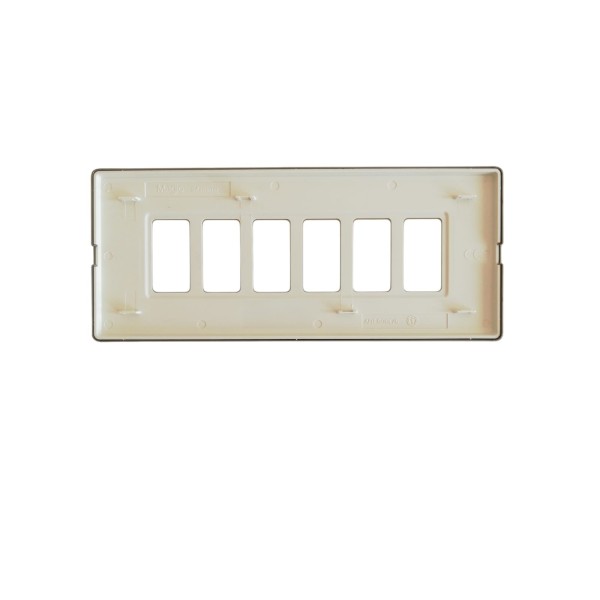 Bticino 506l/6/br magic - 6-slot bronze plate